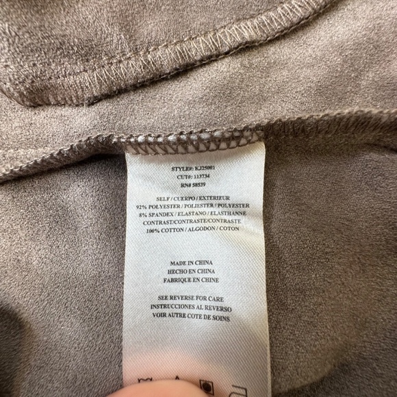 Kut from the Kloth Suede Brown Open Cardigan size Large - Picture 7 of 9